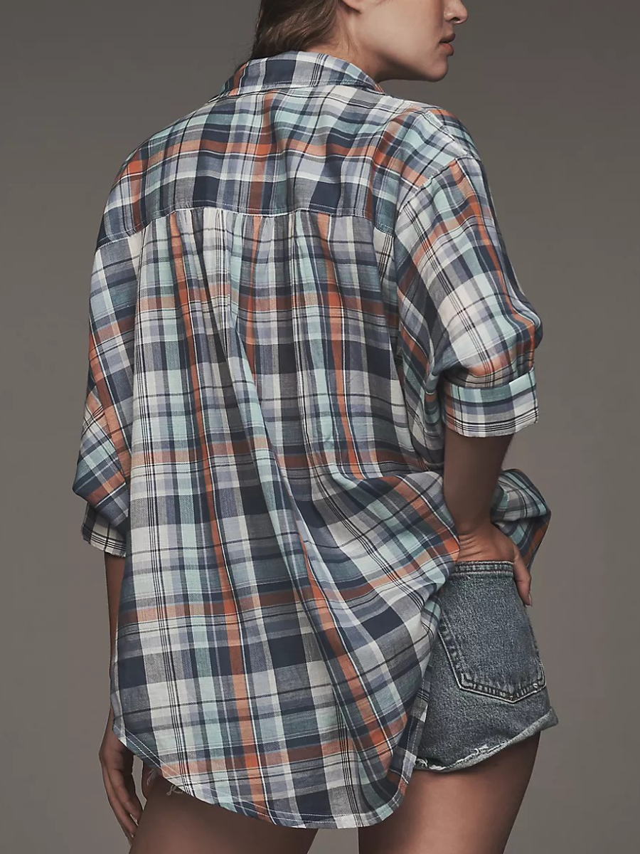 Long-Sleeve Oversized Buttondown Shirt
