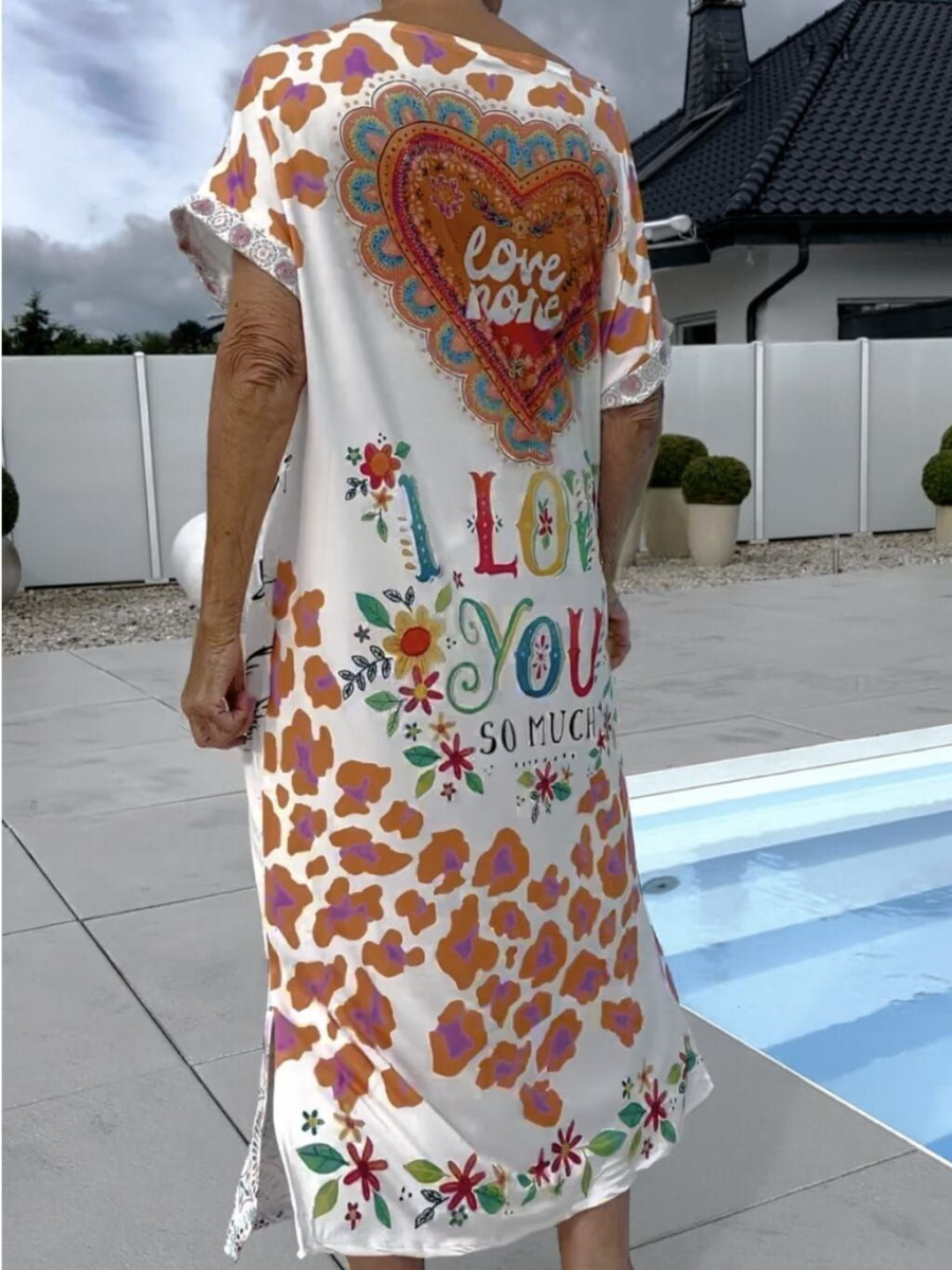 Boho Fun Print Resort Dress
