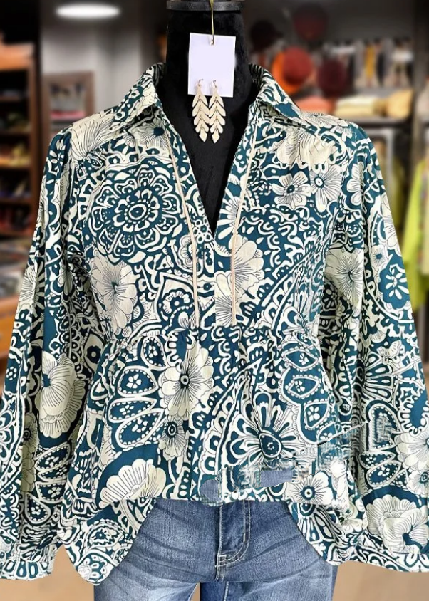 Chic Floral Casual Blouse