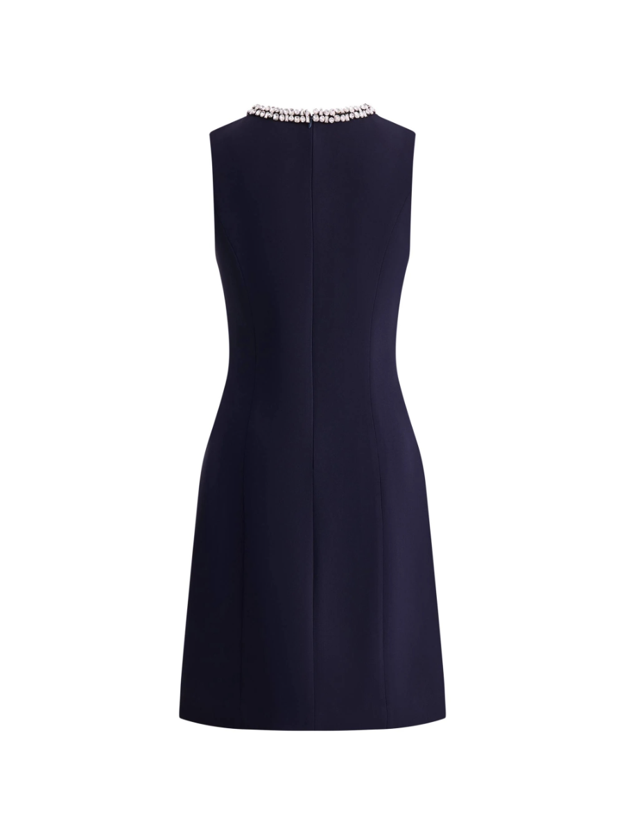 Joanne Jeweled Collar Sleeveless Dress