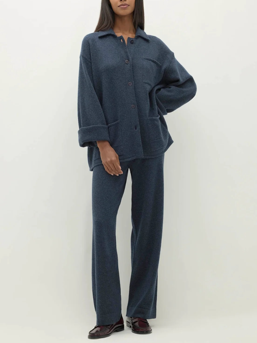 Denim Cashmere Chore Set