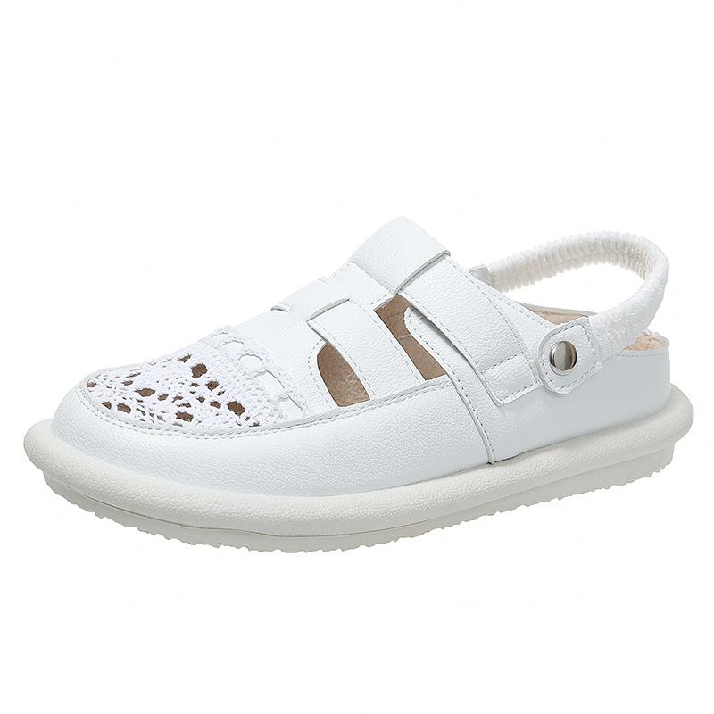 Lace Hollow-out Breathable Soft-soled Sandals