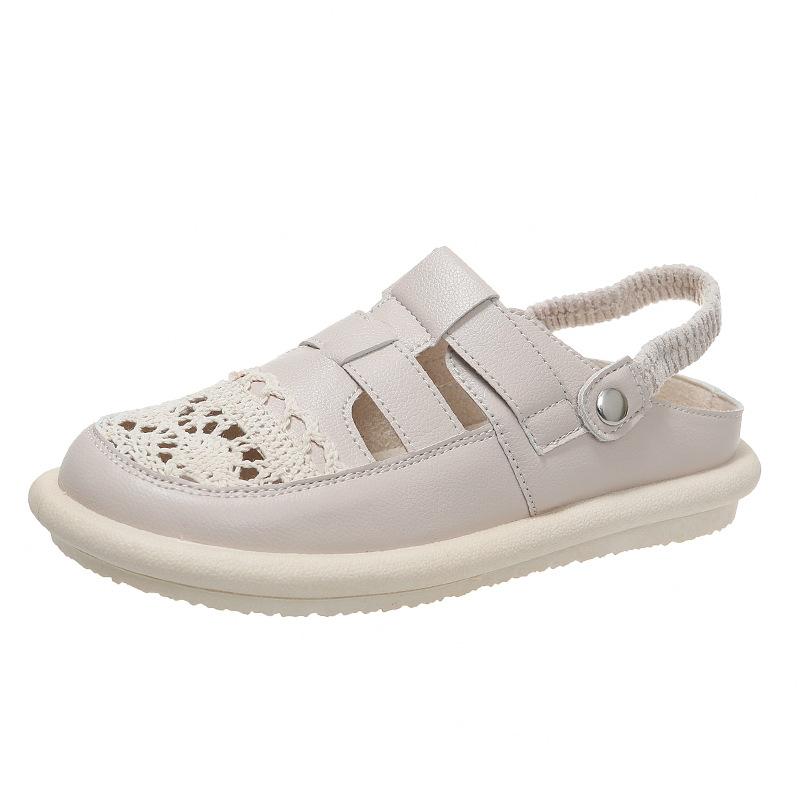 Lace Hollow-out Breathable Soft-soled Sandals