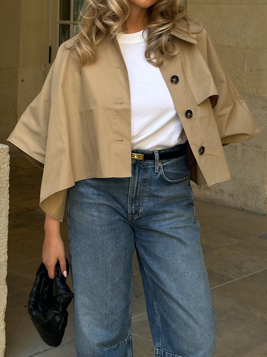 The Fall Casual Short Trench Jacket